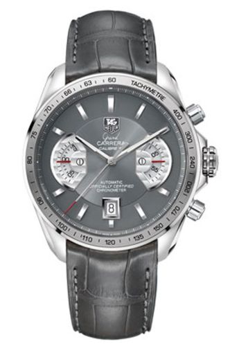 TAG Heuer Grand Carrera Calibre 17 RS 43 Stainless Steel / Grey / Alligator